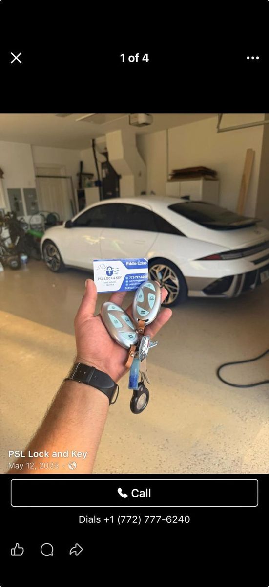 Hyundai IONIQ smart key programmed in Tradition by St Lucie Lock and Key.