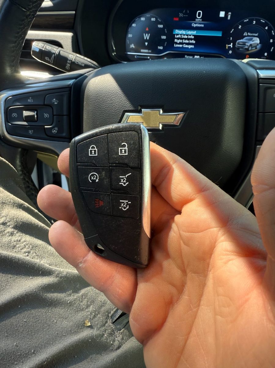 Chevrolet Silverado smart key programmed near Gatlin Blvd by St Lucie Lock and Key.